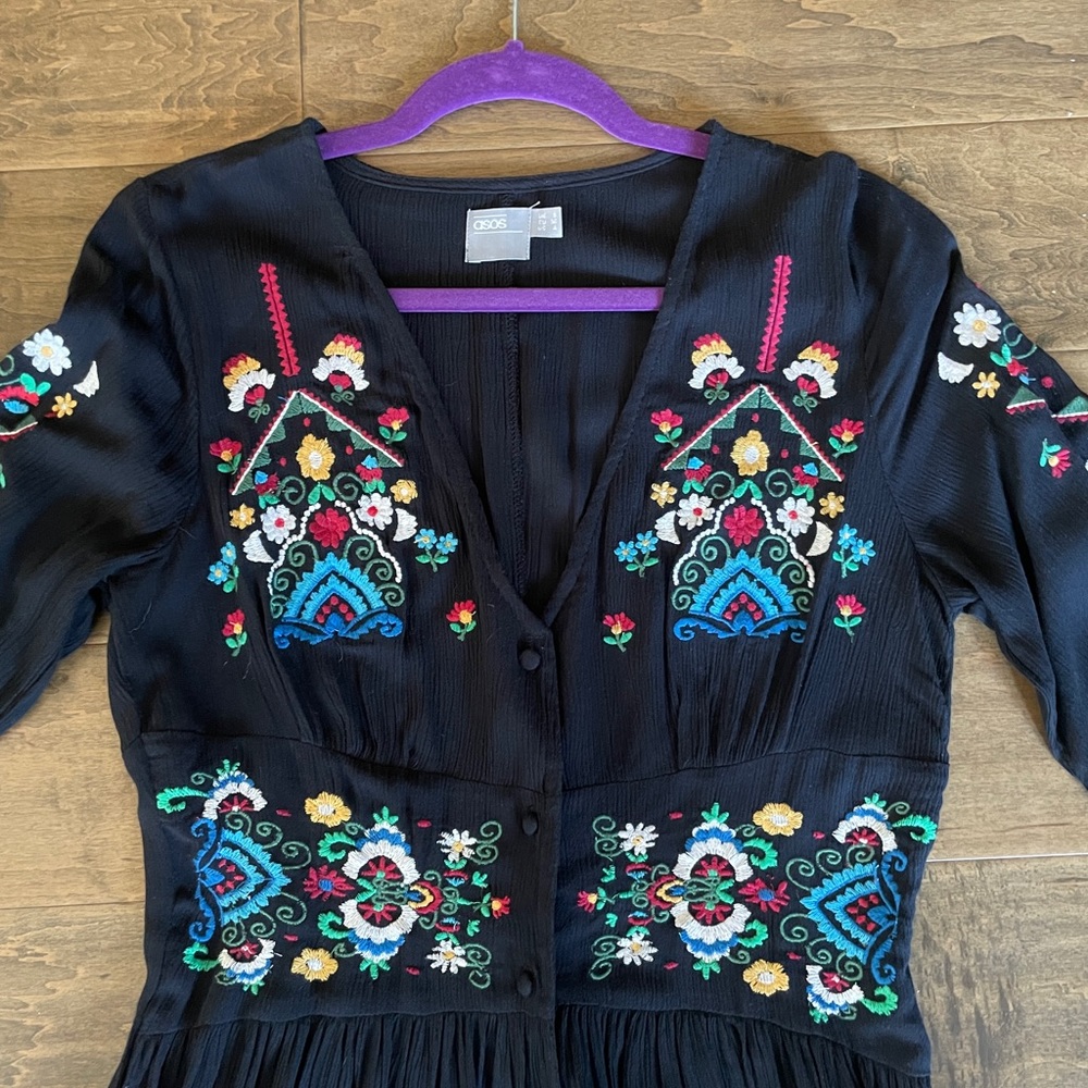 Embroidered Maxi Dress